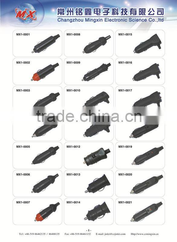 12V ac adapter american style LED light plug cigarette lighter plug cigarette lighter plug cigarette lighter car