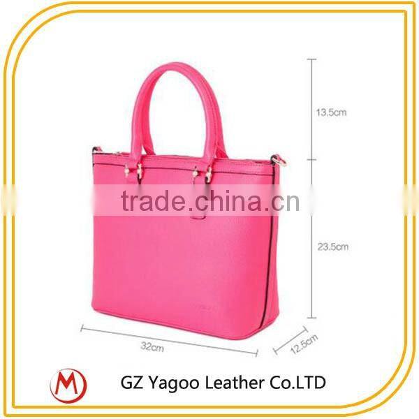 Single shoulder handbags made China wholesale fashion leather handbags