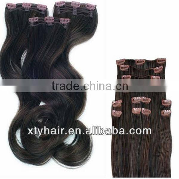 wholesale virgin brazilian clip in hair extensions virgin hair made in china