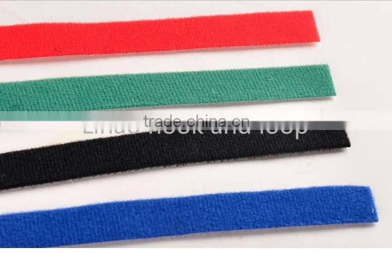 2016Hot selling nylon colorful hook loop cable tie with factory price