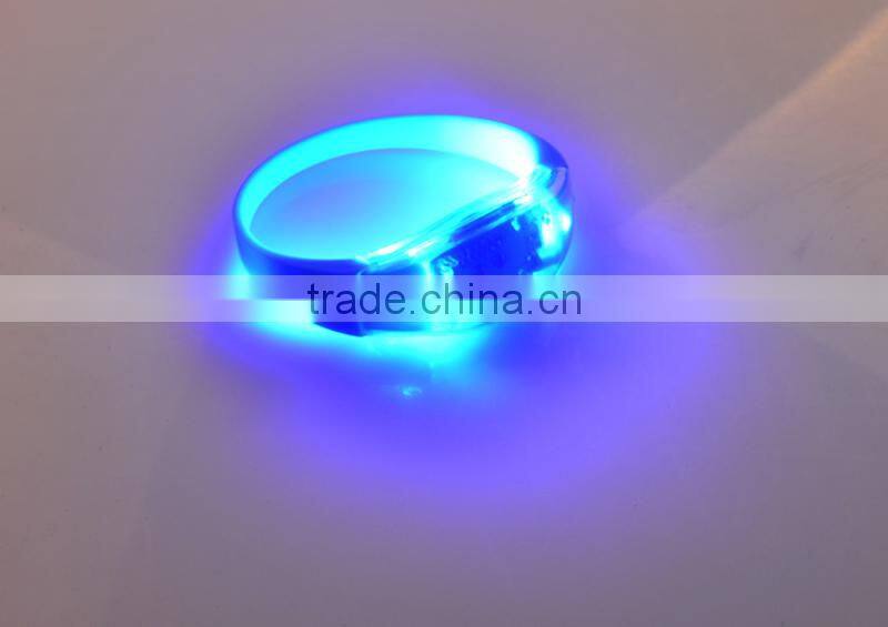 2015 factory price led flashing bracelet, remote controlled led bracelet, motion led lights bracelet