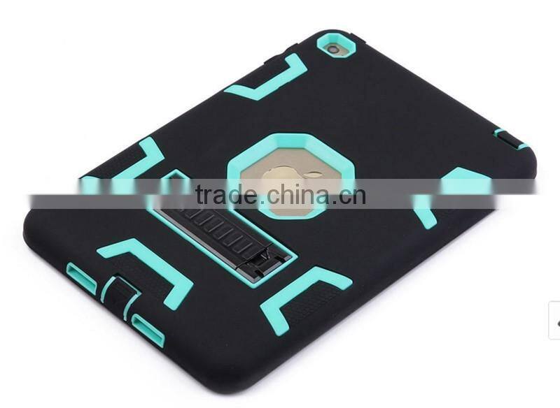 Tough defender hard plastic and TPU cover for Apple iPad mini 4 case