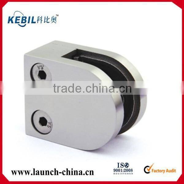 stainless 304/316 Pipe Glass Clamp glass holder for square post