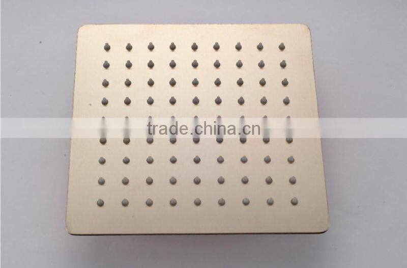 8inch Ultra Thin Brushed Nickel Ceiling Mounted Rain Shower Head Stainless Steel