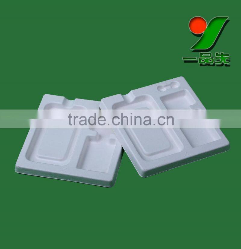 Cleaning exceptional originality Biodegradable Packaging Trays Colorful pulp Moulding Sugarcane Bagasse Pulp