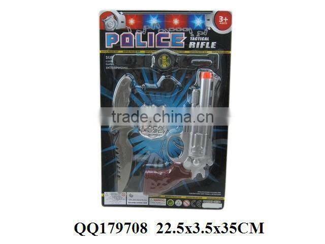 Lifelike police play set, plastic police game