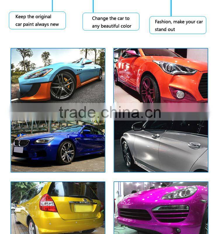 Factory Price Yellow Colored Glitter Sanding Vinyl Car Wrap Sticker