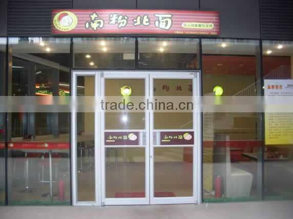 Aluminum doors and fixed windows