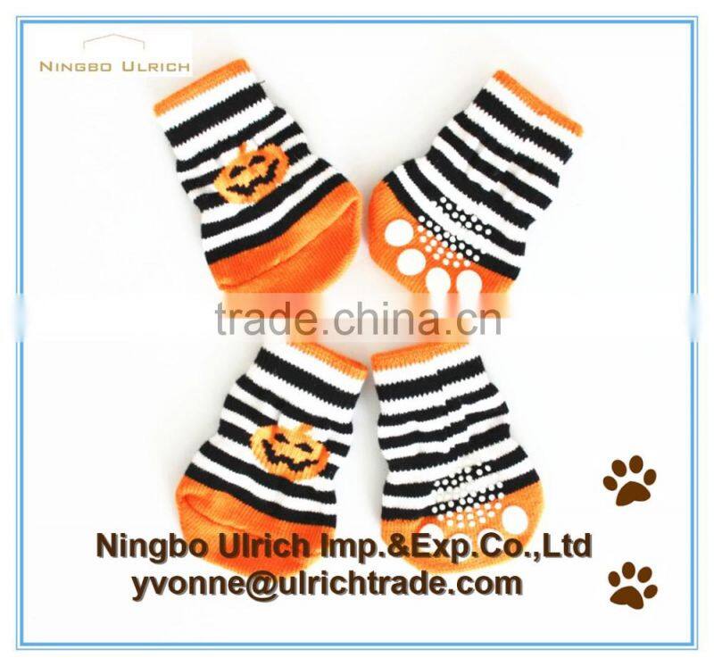S22 Halloween cotton knitted dog socks for Holiday