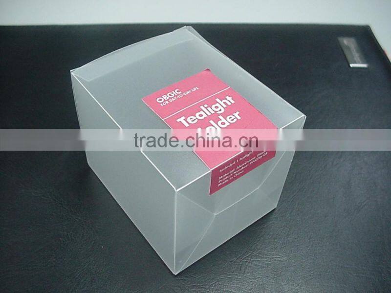PVC/PP/PET Plastic Packaging Box China Manufacturer (folding box)