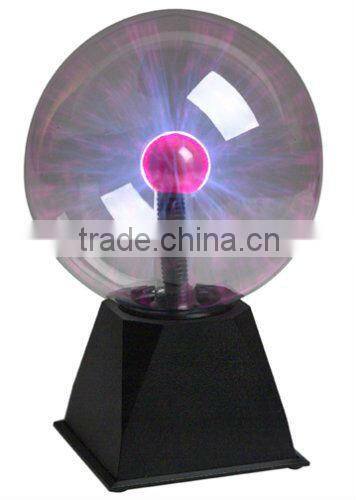 6" PLASMA NEBULA BALL Lightning Electricity Party Light TOUCH & SOUND Activated