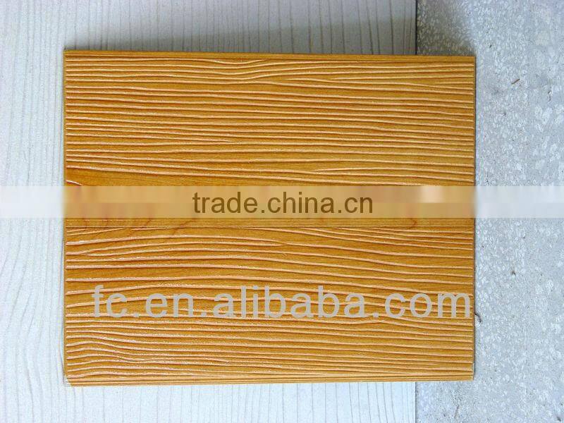 7.5mm thick Smooth and Wood Grain Fiber Cement Weatherboards plank for residential cladding