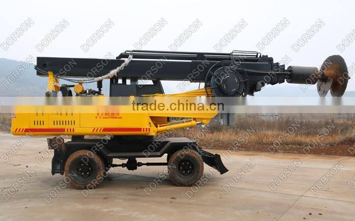 wheel rotary drilling rig for soil, clay layer, fill soil, powder soil etc