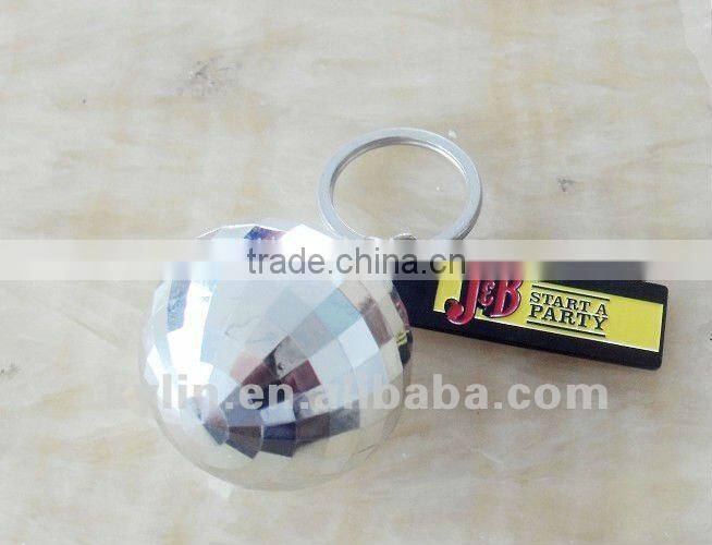 Plastic special disco ball key chain