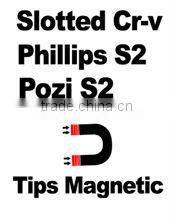 D9988-18 8 PCS three colors cross magnetic optical screwdriver bits set