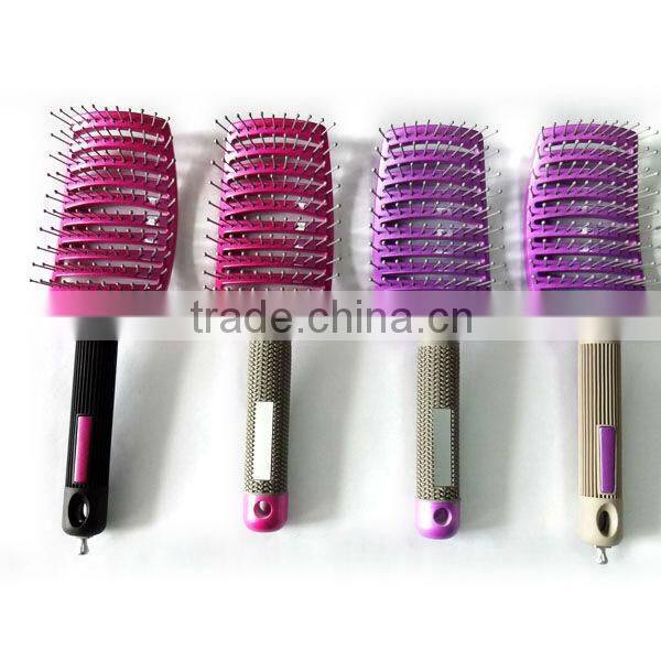 Black plastic vent brush with nylon bristle pins