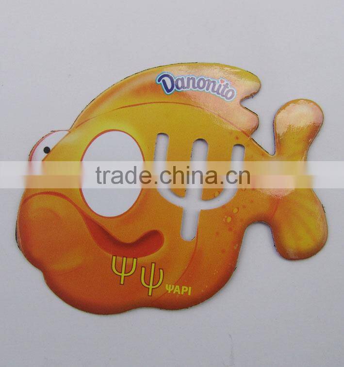 Fashionable custom shaped magnetic fridge sticker