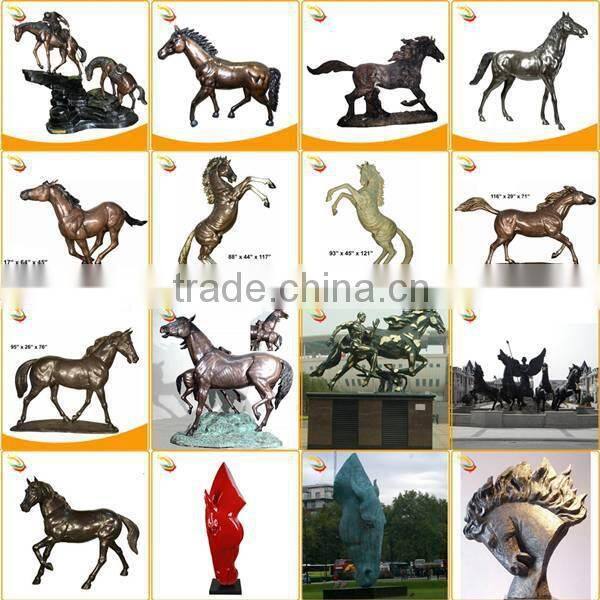 Home Decor Modern Bronze Running Deer Sculpture Statue for Sale
