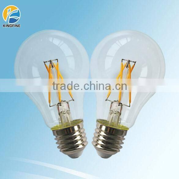 glass dimmable filament A60 E27 filament led lamp 5w 500lm