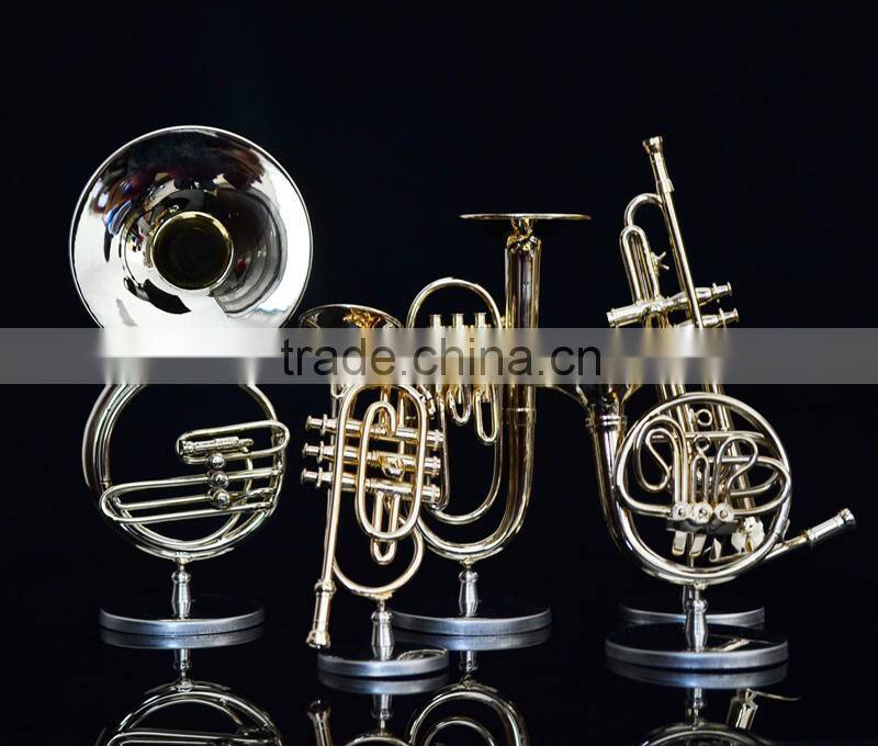 Gold and copper material maked gild mini trumpet