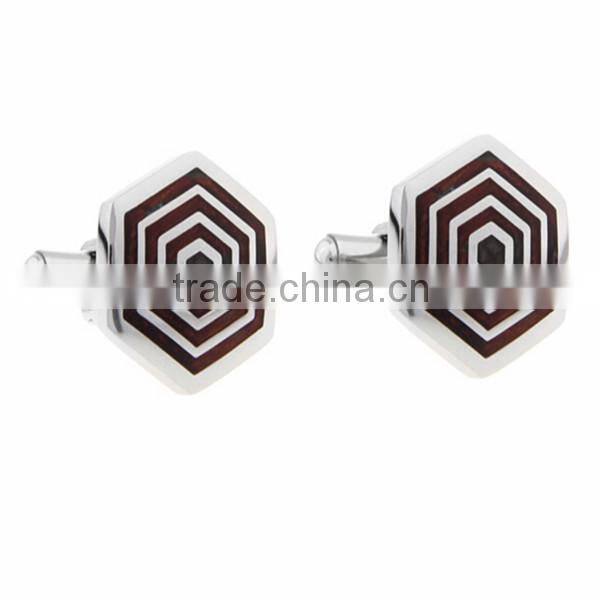 Fashion jewelry wholesale wood cufflinks for men