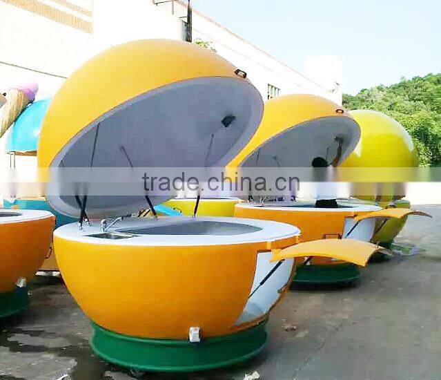 mobile retail outlet fibreglass kiosk food service counter special price
