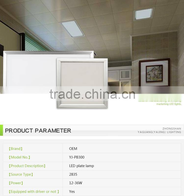 600x600LED panel light for commercial lighting