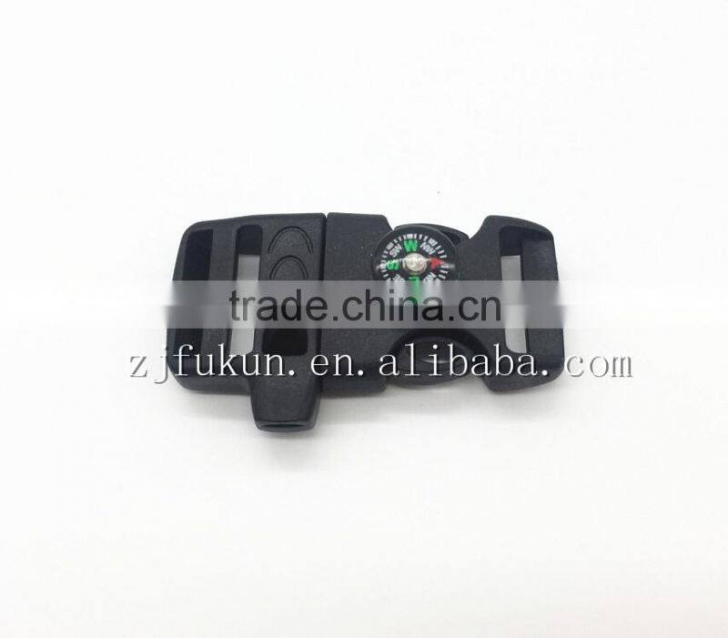 New Fashion Outdoor Camping Equipment Rope Compass Whistle Shackles Oriental Survival Paracord Wrist Buckles