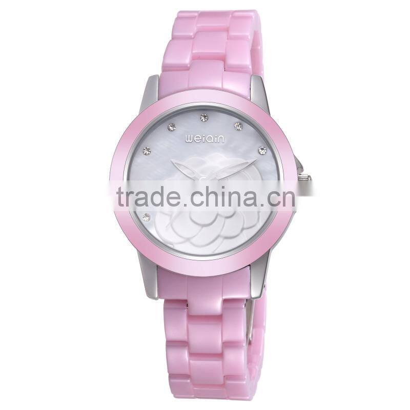 WEIQIN W3220 ceramic japan movt quartz watch