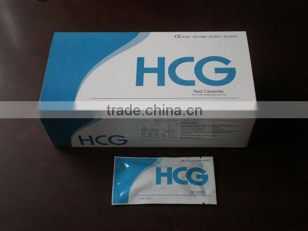 HCG pregnancy test kit with CE/medical diagnostic rapid pregnancy test strip/One Step baby test with MAMA design