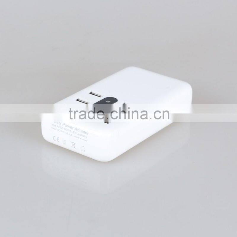 icaber US Plug 6 USB Ports Travel /Home Wall Charger Adapter Outlet USB Slots Charging Extension Power Socket With Switcher