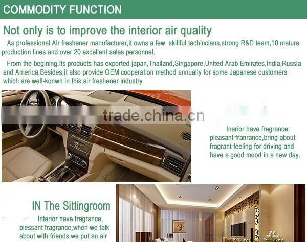 Air Freshener Factory Cheap Wholesale Promotion Custom hanging Paper Car Air Freshener For Car