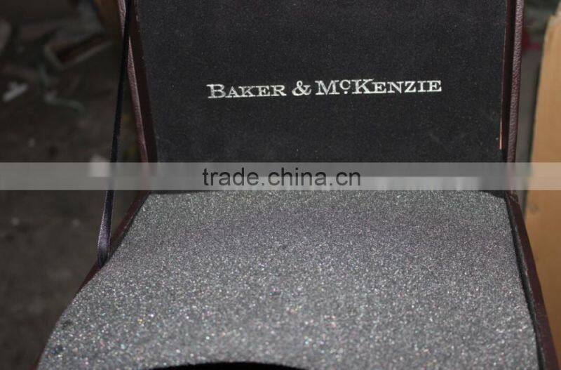 Factory OEM Supply Handmade Wine Tool Set with Leather Box, PU Leather Wine Accessories Gift Set Box