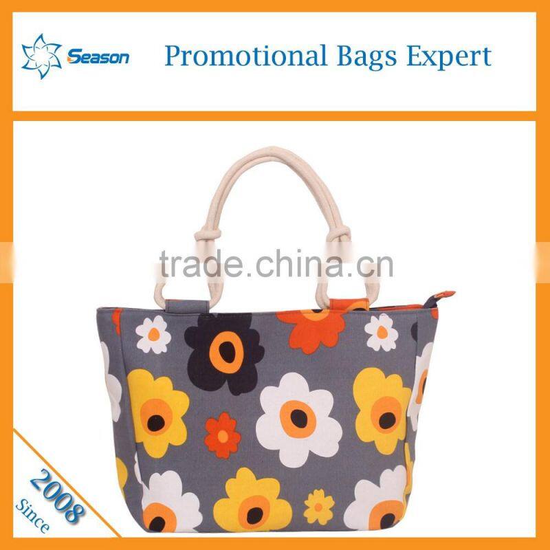 Custom Printed Women Canvas Tote Shoulder Bags canvas clutch bag wholesale
