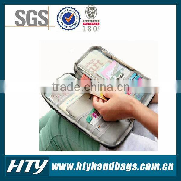 Various colors durable waterproof nylon passpart holder travel document