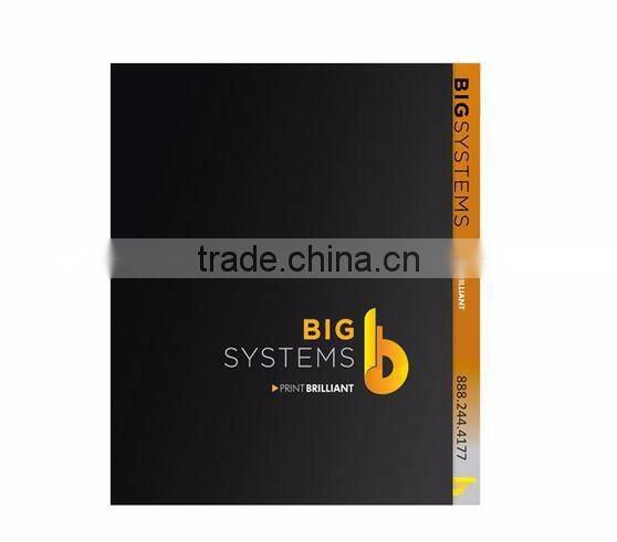 a4 two pocket folder, black paper folder