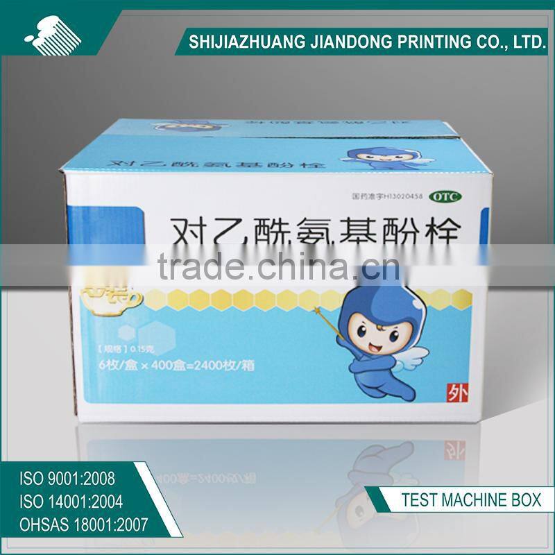 brown durable corrugated cardboard box for outer packaging