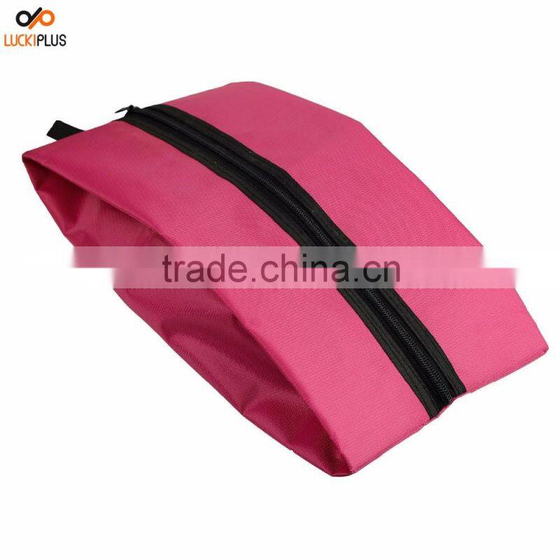 Luckiplus Portable Waterproof Nylon Travel Shoe Bags Black
