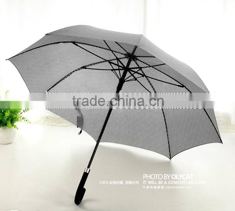 23" automatic walking stick straight business rain umbrella