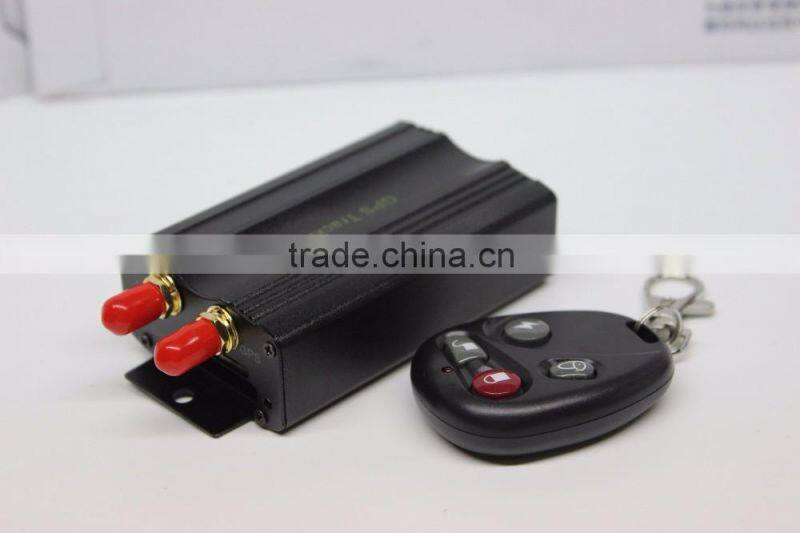 High quality real time gsm/gprs/gps remote control shake sensor car gps tracker tk103b
