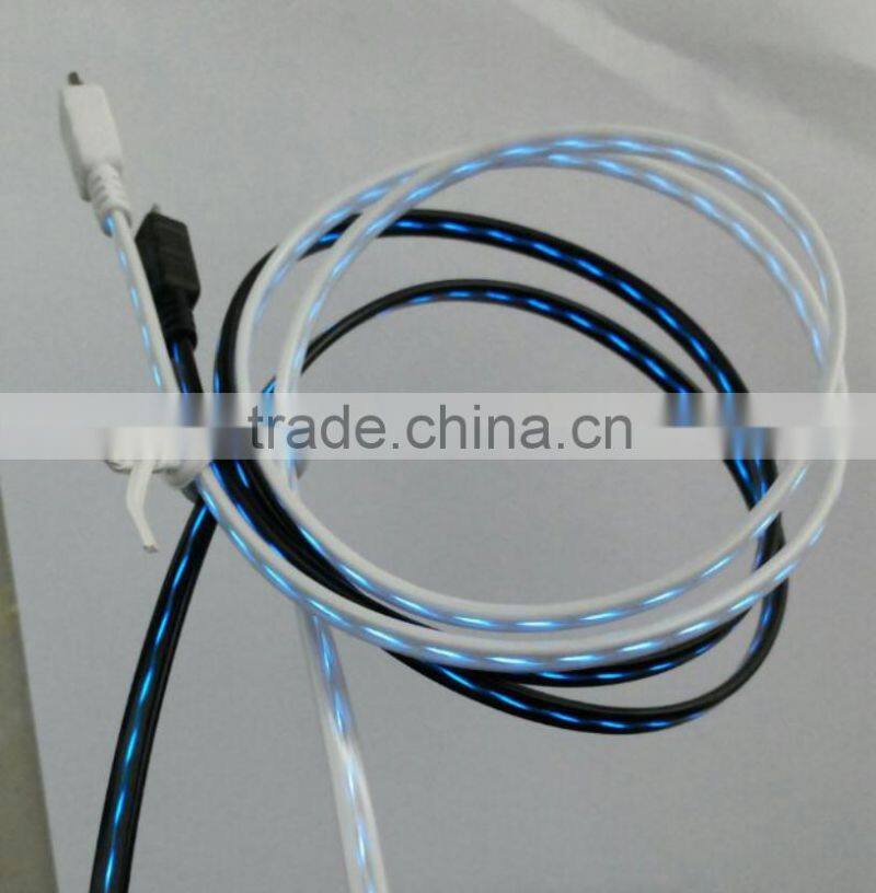 New Products Charging Cable Light up LED Flowing Cable for iphone 6s