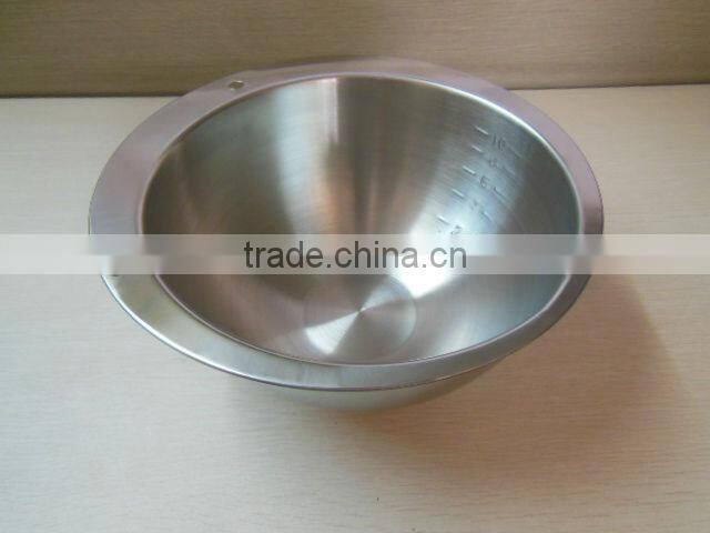 stainless steel salad bowl, food bowl, measuring bowl
