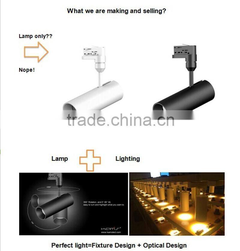 singlle phase track 15w led tracklight 230V COB LED Tracklight 2700K-5000K