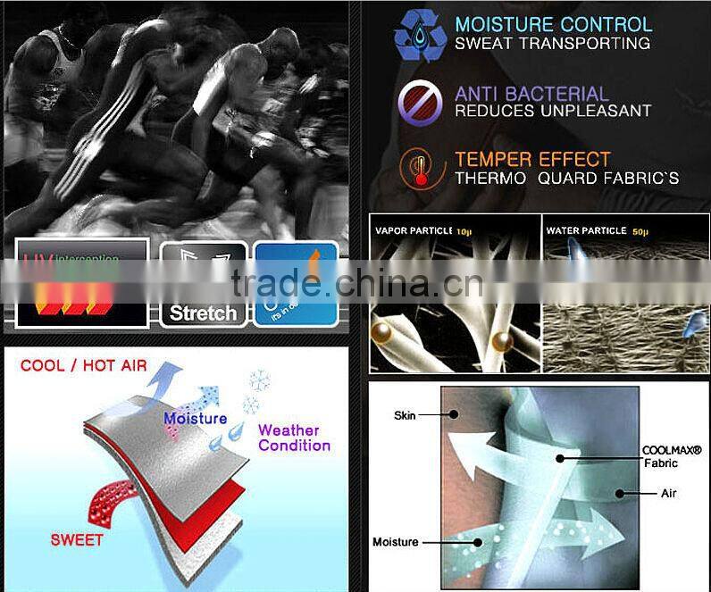 Compression shirt base layer training wear running top