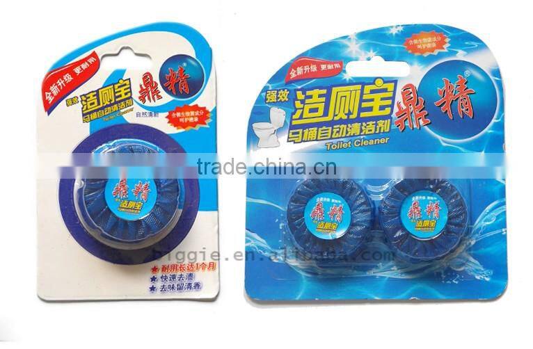 4pcs eco-friendly figure aroma blue solid toilet dedodorant cleaning blocks