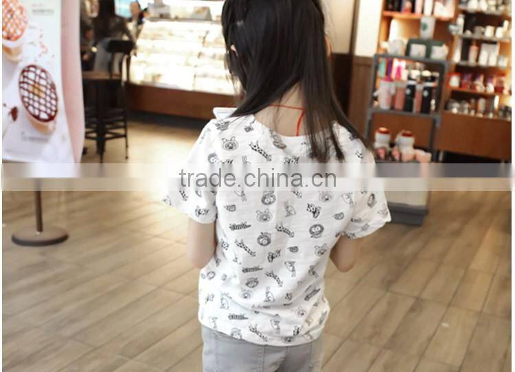 Wholesale Stylish Soft Breathable Round Neck Children T-shirt