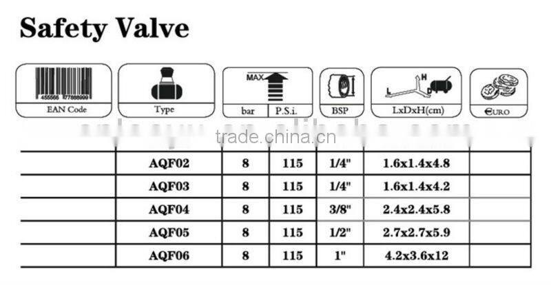 air compressors part safty valve