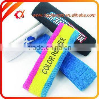 2016 Promotional custom cotton embroidery headband