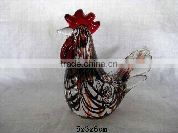 glass rooster