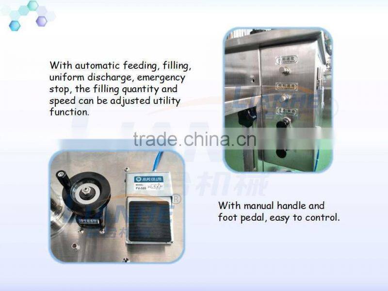 10-150ml 250ml 500ml Cosmetic Pneumatic Cream Filling Machine